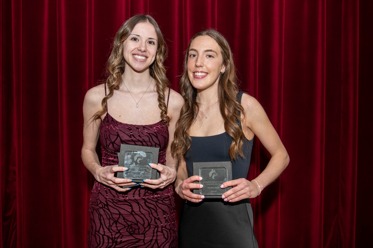 SMUHuskies's tweet photo. 2024-25 WOMEN'S TRACK &amp; FIELD TEAM AWARDS:

🏆Raeden Black: Coaches Award
🏆Kayla Schaus: Most Valuable Athlete &amp; Rookie of the Year

Full story: https://t.co/xcVJK0d8LO https://t.co/jfiYyf2yZp