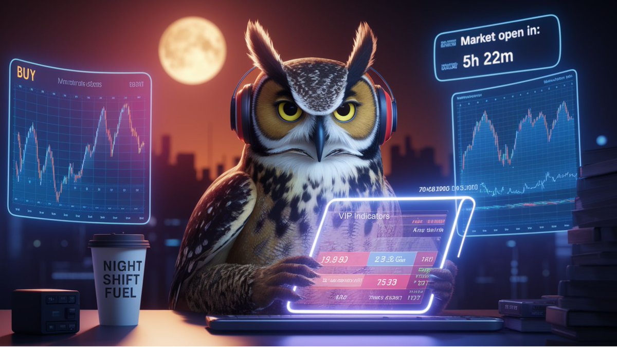 VIPTraderHub's tweet photo. The markets never sleep—now you don’t have too either. 🌙
VIP Indicators’ AI scans 500+ assets while you’re offline, delivering wake-up-worthy trade alerts.

🦉 Like our night-owl trader here, we’ve got your back 24/7.
👇 Try it risk-free:
https://t.co/uAm2a3e1Gm

#AITrading https://t.co/k3rsfNl0nG