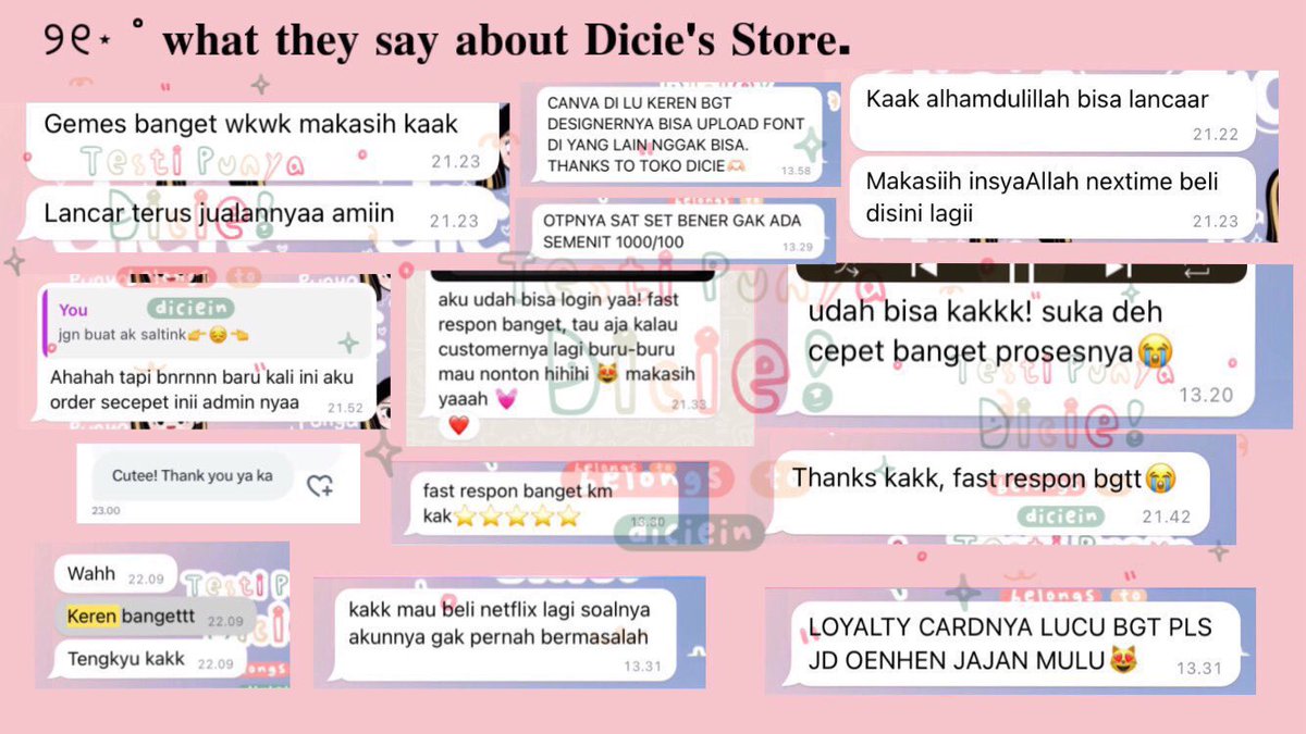 💥 • . { PROMO SPESIAL } . • 💥

heyyO_O
aku lagi adain PROMO NETFL¡X, khusus hari ini aja spesial Jumat terakhir di Bulan Ramadhan 1446H.
Buruan sERBUUUUUUUU‼️
📞: s.id/waDICIE

#zonauang #zonajajan