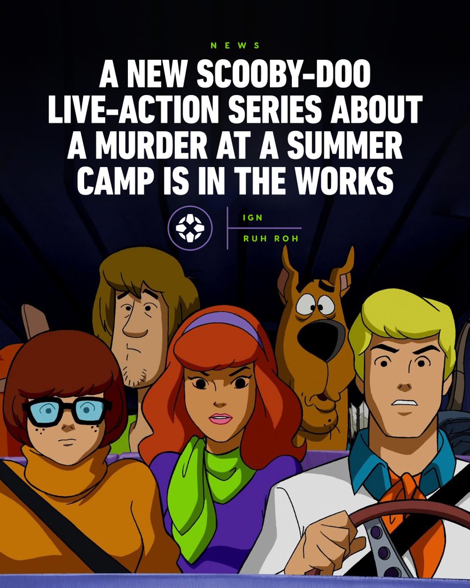 IGN's tweet photo. Zoinks! 

A live-action Scooby-Doo series exploring the origins of the Scooby Gang is in the works at Netflix from the Arrowverse and Riverdale's Greg Berlanti. https://t.co/k28zkog6tx