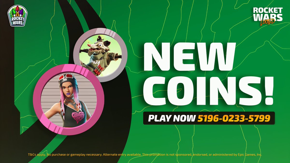 SuperJoy Studios (@superjoyfn) on Twitter photo 🚨 FINAL WEEK to Win a PS5 or V-Bucks! 🚨
🪙 Keisha Cross Coin = PS5 (1 Random Winner)
🪙 Skillet Coin = 1K V-Bucks (50 Random Winners)
Play Rocket Wars Looted NOW! 🚀 🚨 FINAL WEEK to Win a PS5 or V-Bucks! 🚨
🪙 Keisha Cross Coin = PS5 (1 Random Winner)
🪙 Skillet Coin = 1K V-Bucks (50 Random Winners)
Play Rocket Wars Looted NOW! 🚀