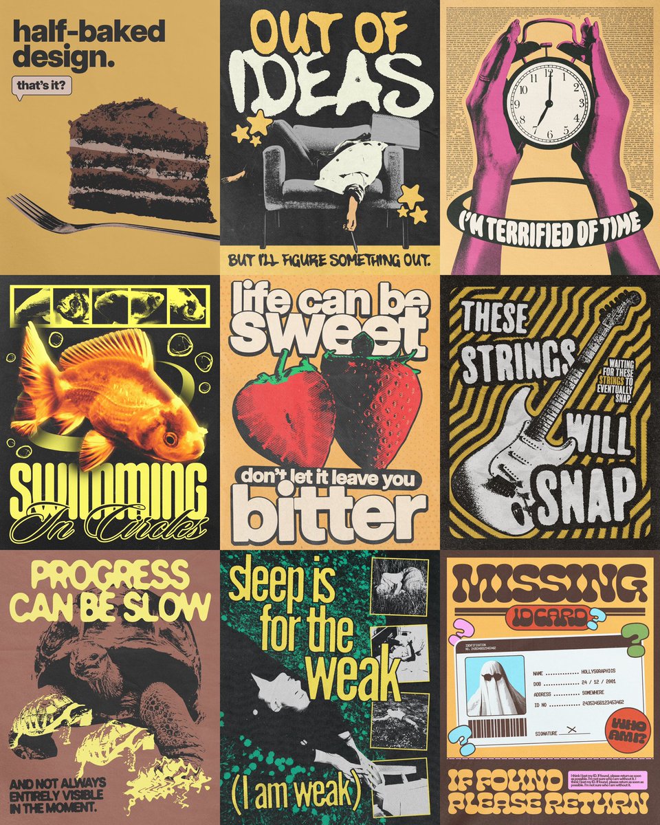 HollysGraphics's tweet image. Poster designs using yellow 👀💛