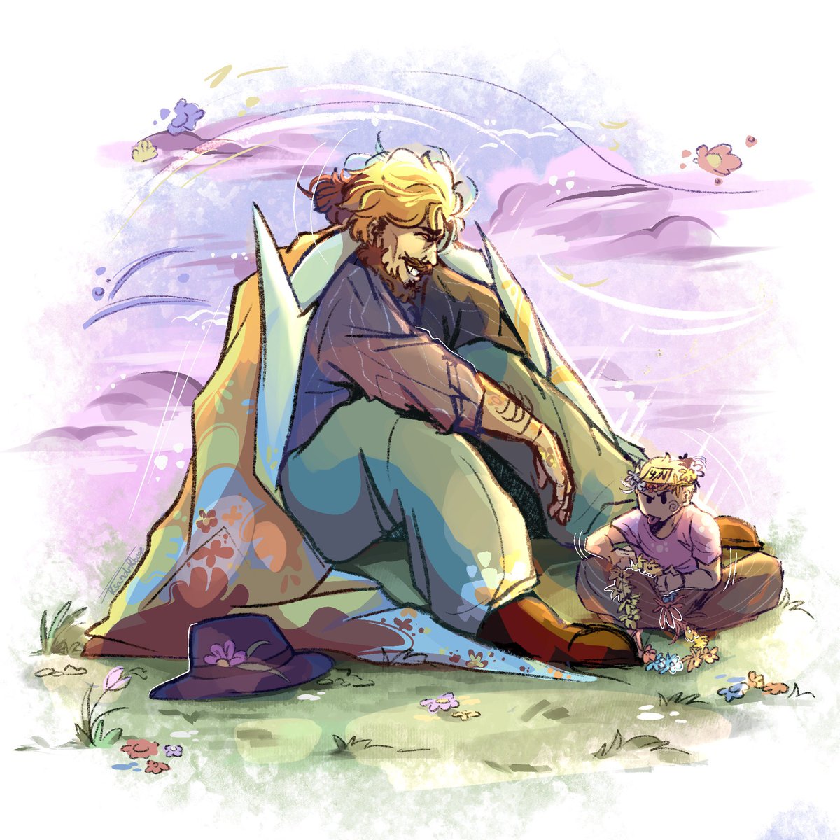 ksandrRbuge's tweet photo. Sunny day with Doey💫💜

“Y/n: It’s almost done, just a minute 
Doey: heh take ya time kid, no need to rush”
#Doeythedoughman #Doey #PoppyPlaytime #PoppyPlaytimeChapter4 #PoppyPlaytimefanart https://t.co/FnUzlpVYRb