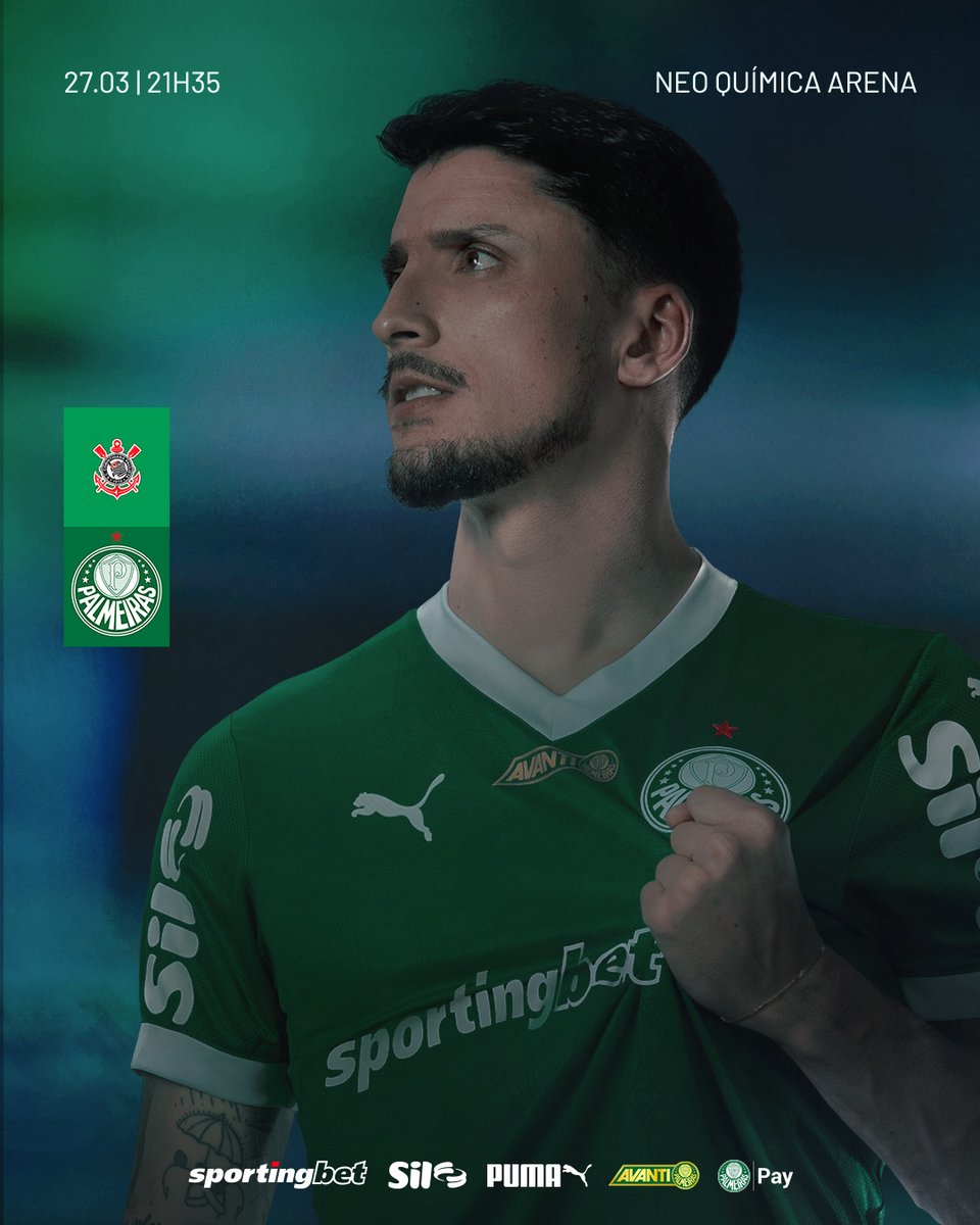 Palmeiras's tweet photo. O #MaiorCampeãoDoBrasil tá pronto pro Derby! 📋

#CORxPAL https://t.co/jB2rSOlDYy