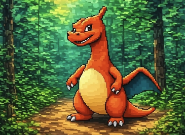 HazeyIV's tweet photo. @FortuneDungeons Submission - Charizard Inspired but a little more friendly https://t.co/vhIqaV5mfC