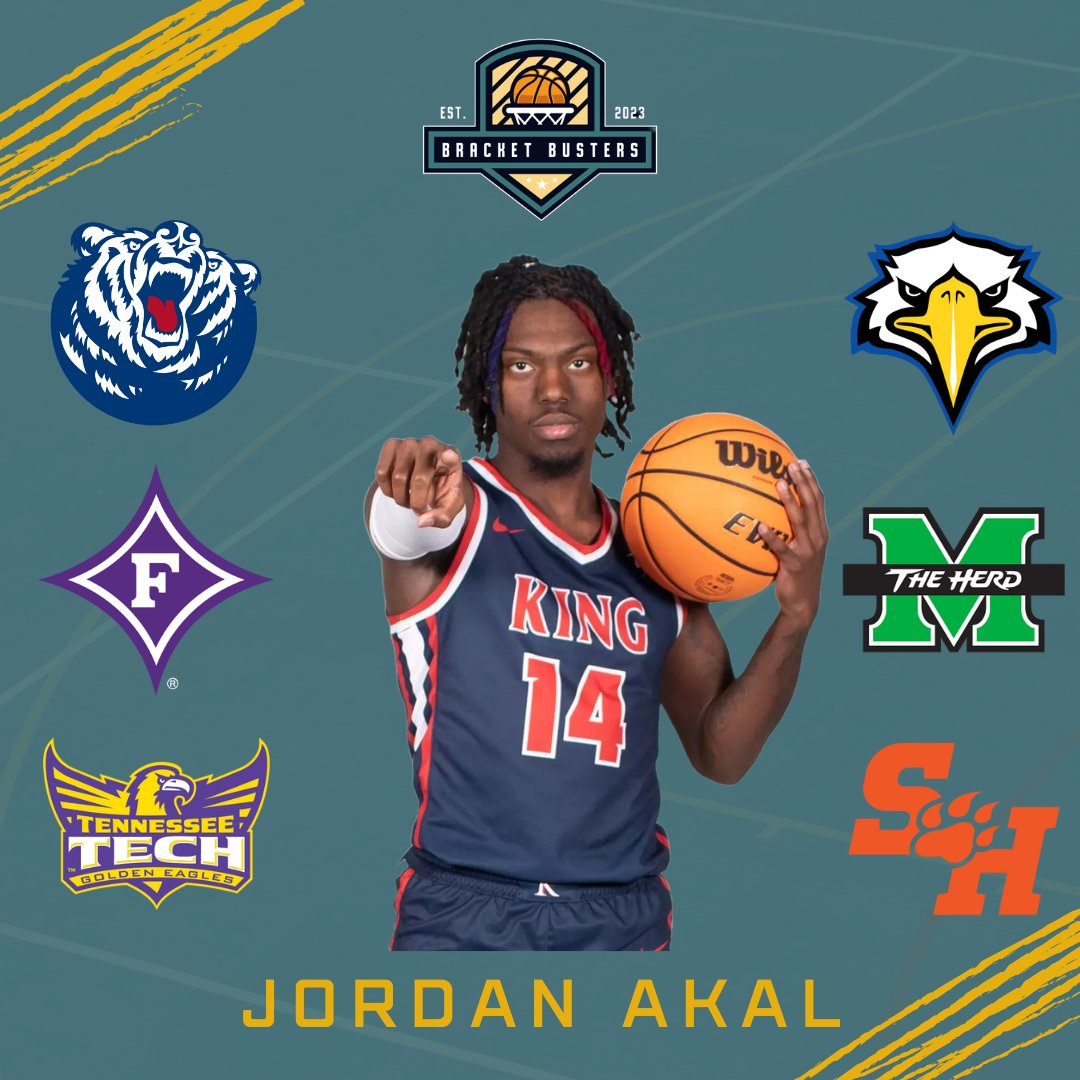 Bracket Busters (@bbustershoops) on Twitter photo King University (D2) transfer Jordan Akal tells <a href="/crow_elliott/">Elliott Crow</a> that he's heard from the following schools:
Belmont
Furman
Tennessee Tech
Morehead State
Marshall
Sam Houston
Akal is a 6'2 guard who averaged 18.4 points, 4.9 rebounds, and 1.7 assists. 1 year of eligibility. King University (D2) transfer Jordan Akal tells <a href="/crow_elliott/">Elliott Crow</a> that he's heard from the following schools:
Belmont
Furman
Tennessee Tech
Morehead State
Marshall
Sam Houston
Akal is a 6'2 guard who averaged 18.4 points, 4.9 rebounds, and 1.7 assists. 1 year of eligibility.