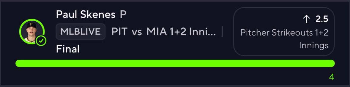 BANG ✅✅

Crochet messed up the 2-0 but we move on 😣

#PrizePicks #GamblingX