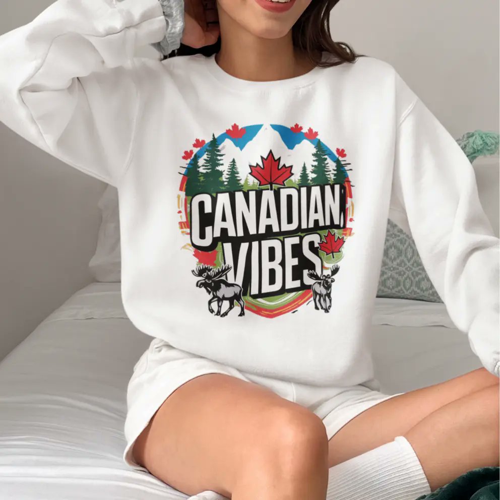 Canadian Vibes Sweatshirt – Cozy, Classic, &amp; Unapologetically Canadian
Show off your Canadian Vibes in effortless style &amp; pure comfort! Whether you're braving the cold, relaxing by the fire, or just embracing that laid-back, true north strong and free energy.