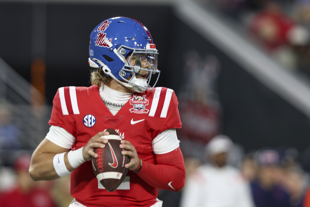 nick_underhill's tweet image. Ole Miss QB Jaxson Dart is among the players having dinner with the Saints tonight, according to a source.