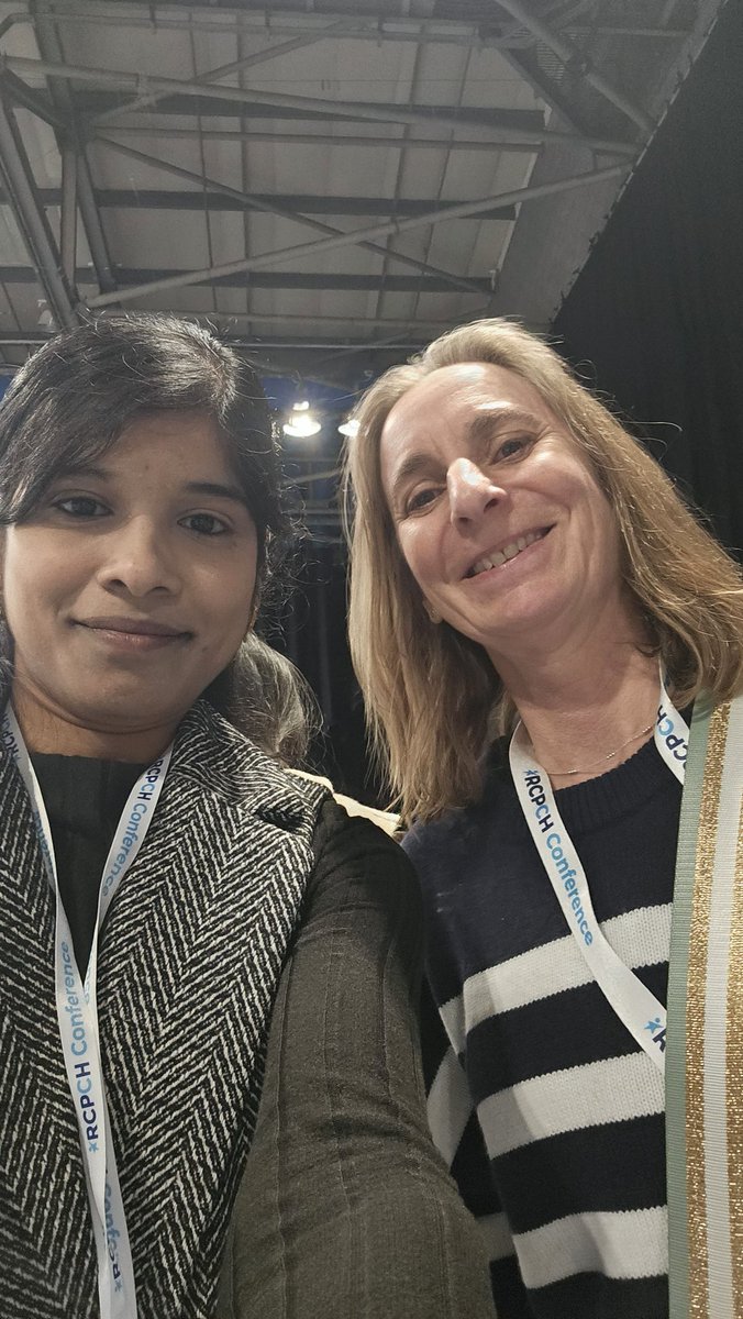 AnithaFatima's tweet photo. Pleased to meet Dr. Mary small from #SABPNHS and Dr. Hanan Hameed from #NHSGrampian
#RCPCH25 https://t.co/Rq0d304QWd