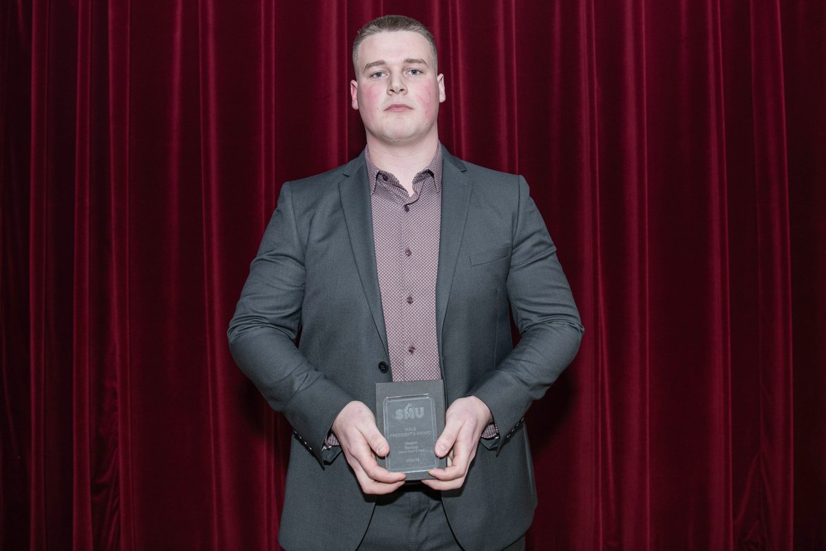 SMUHuskies's tweet photo. PRESIDENT'S AWARD FOR OUTSTANDING ACADEMIC AND ATHLETIC PERFORMANCE:
๐Mason Dunlop, Men's Track & Field
๐Ashley Penney, Women's Hockey
Full story: https://t.co/xcVJK0d8LO https://t.co/f0PxCQDQSg