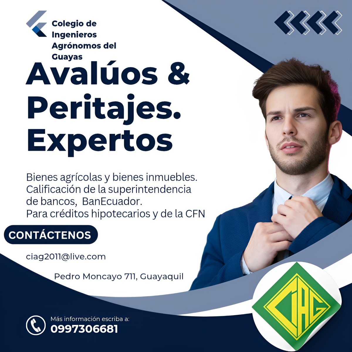 jmaldonadov's tweet image. 🔍 ¡Expertos en Avalúos y Peritajes! 🏡🌱 Valuamos bienes agrícolas e inmuebles con certificación oficial.

📍 Pedro Moncayo 711, GYE
📩 ciag2011@live.com
📞 0997306681

#Avalúos #Peritajes #Guayaquil #Agricultura