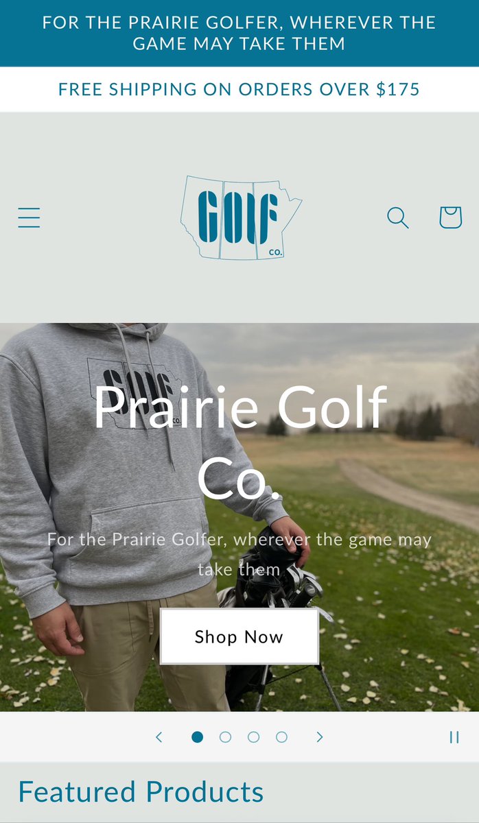 Check out Prairie Golf Company! 

Use the link below 👇 and USE PROMO CODE HOSEL20 on all purchases. 

prairiegolfco.ca/?fbclid=PAZXh0…