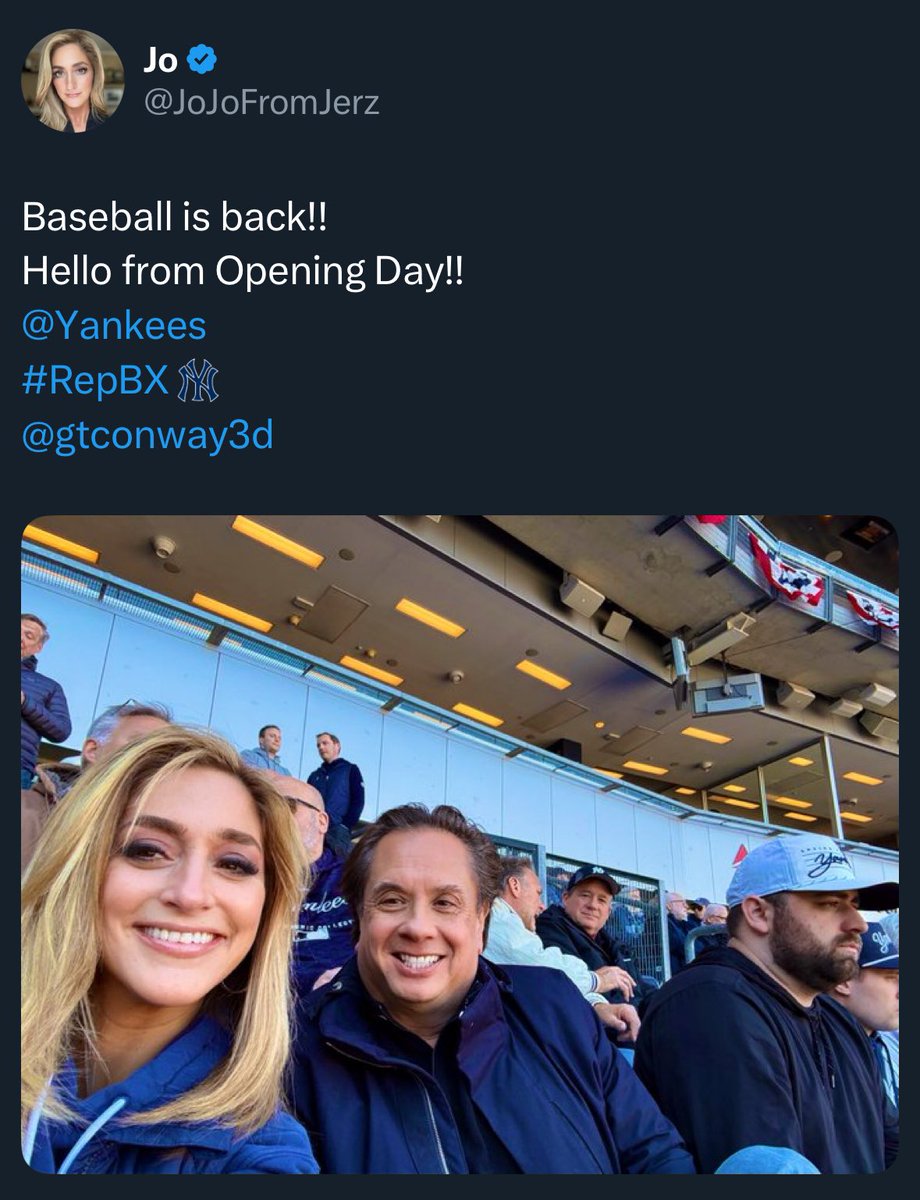 AngelaBelcamino's tweet photo. Picture this: someone pleading for financial help to cover house, roof, and chimney repairs, yet somehow finding the funds to attend Yankees playoff games, a World Series match, and now, the home opener.

🤣 https://t.co/cJzhhds3Ig