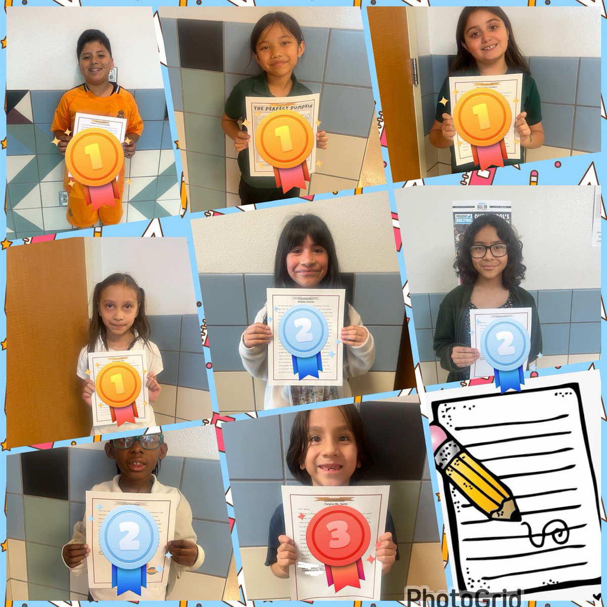So proud of our <a href="/CJordan_ES/">Proud Principal Pidone</a> budding authors! 📝 Congratulations to our 24-25 Literary Anthology district winners! #BuildingExcellence 🦁🧰🦺
