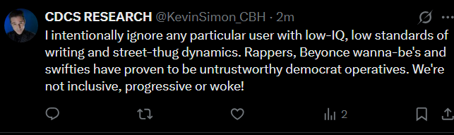 ExposingBleue's tweet photo. In latest reply, 'WKS' seems to consider people of color a 'low-iq' population. CBH is also not 'inclusive.' https://t.co/nO5U1pdDt7
