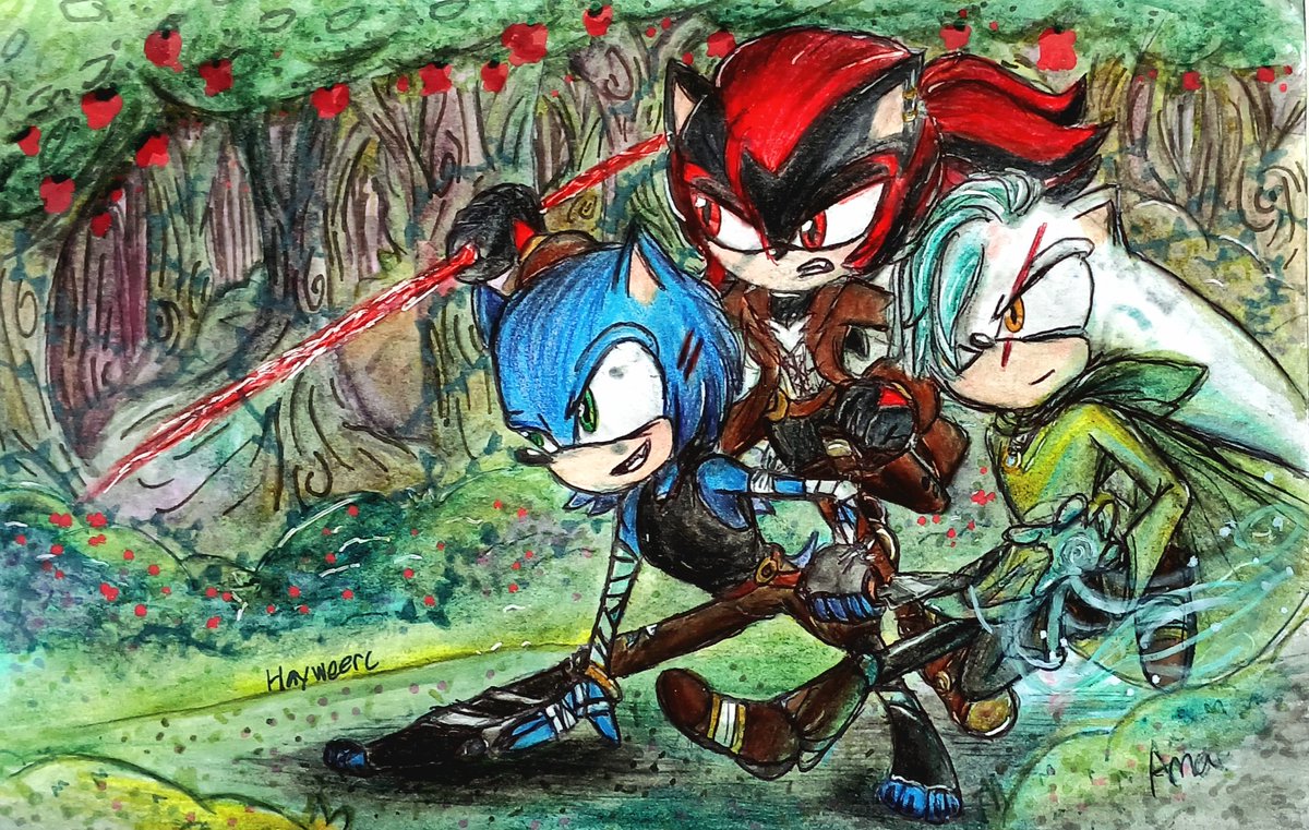 seuss_a's tweet photo. "Bounds of Chaos" : A DND AU
Tagged to @hayweerc . Congrats 👏
Please comment 🙏:
#sonictherogue #shadowthebloodhunter #silverthedruid #triplesss #sss #dndart #dndau #drawthisinyourstyle #dtiyschallenge @SEGA @SEGAHARDlight @sonic https://t.co/IvvSwy1NHU