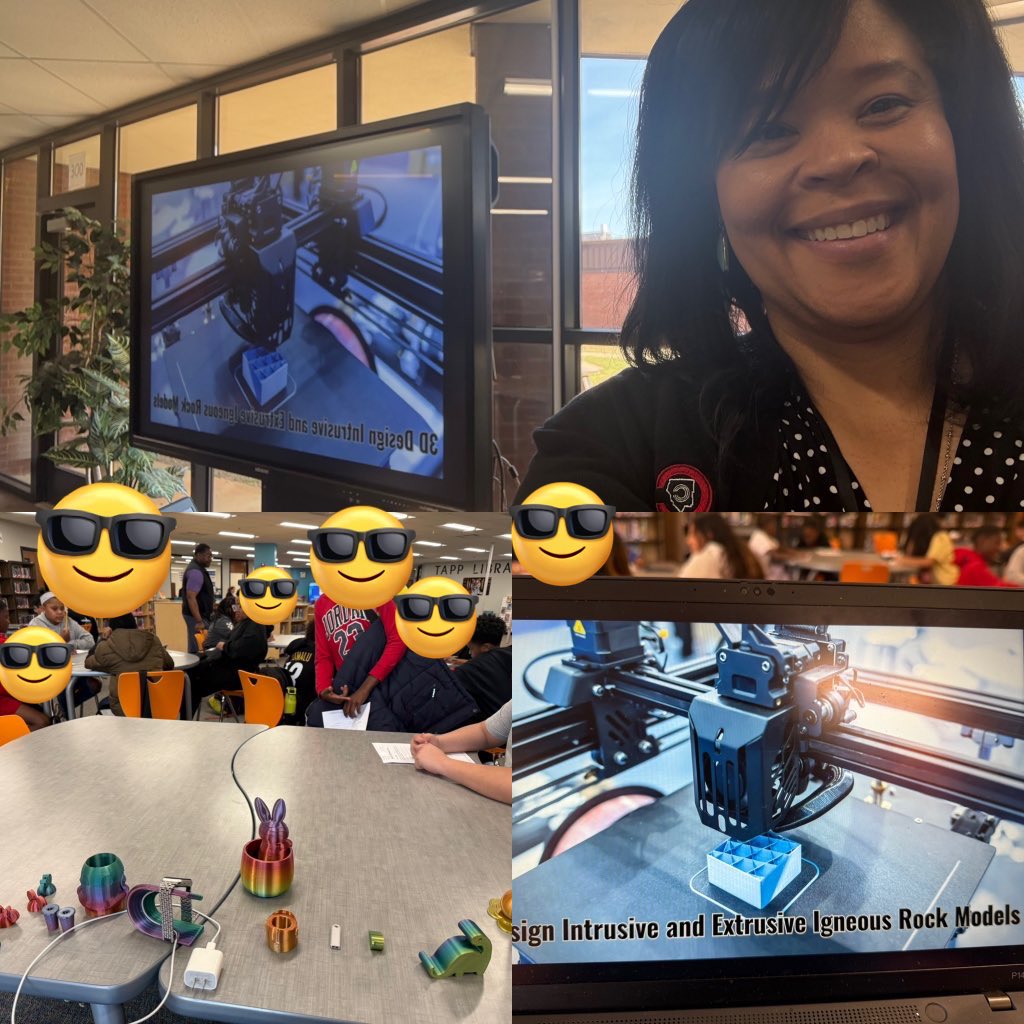 I enjoyed 3D modeling with 6th grade students of <a href="/tapn2Tapp/">Tapp Middle School</a> . Thank you Mr. Shannon for inviting me to work with your students as they designed their igneous rock models in <a href="/tinkercad/">Tinkercad</a>. <a href="/CobbInTech/">CobbInTech</a>