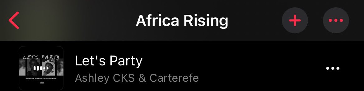 ASHLEYCKS_WORLD's tweet image. .@Ashley_CKS ft @carterefe__ “Let’s Party” has been added to Apple Music’s ‘African Rising’ playlist.