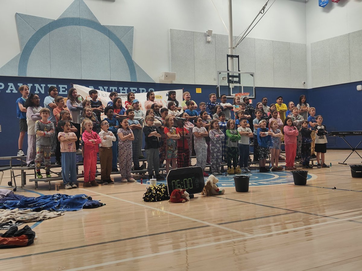 It's Saturday! at Pawnee! 3rd graders performing for a packed house!