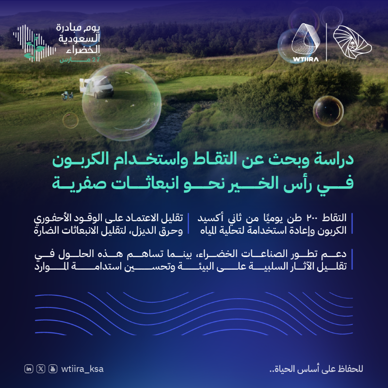 WTIIRA_KSA's tweet photo. مشاريع ابتكارية تدعم الاستدامة البيئية وتعزز كفاءة الموارد، مساهمةً في تحقيق مستهدفات #مبادرة_السعودية_الخضراء ورؤية المملكة 2030. معًا نحو مستقبل مزدهر ومستدام.

#للحفاظ_على_اساس_الحياة