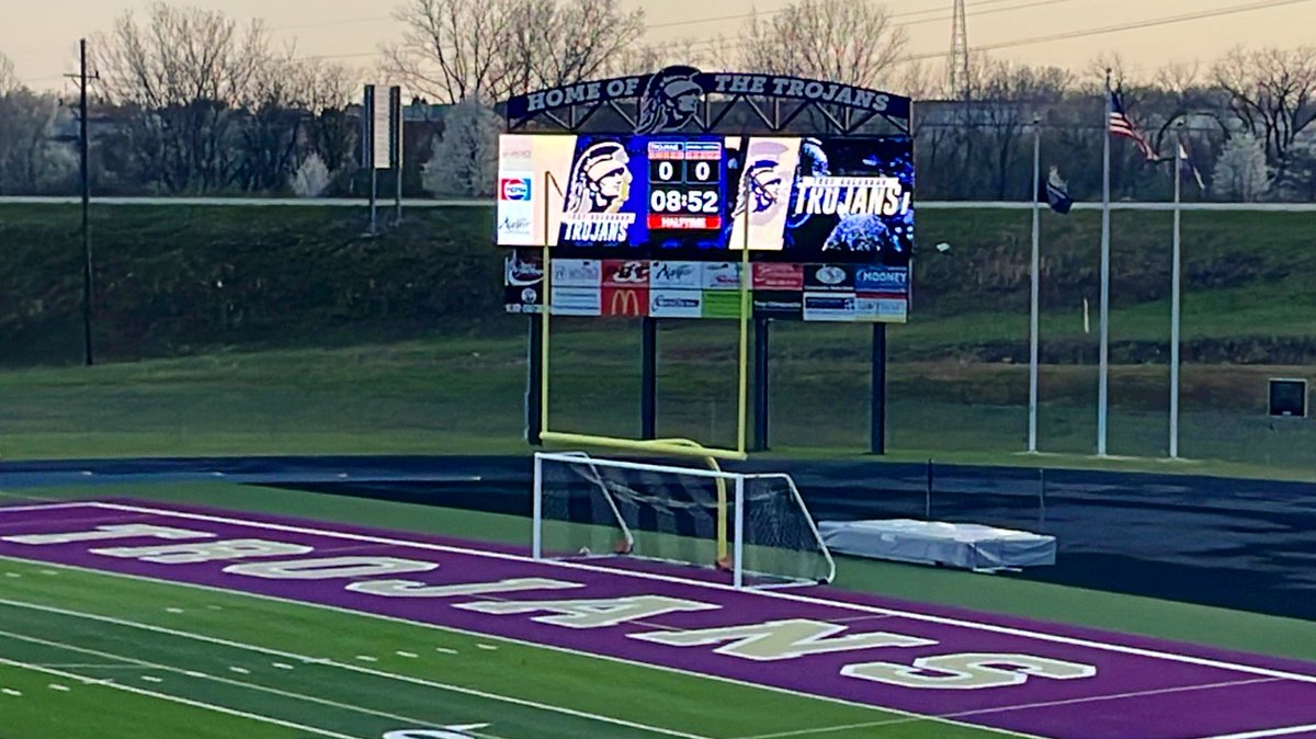 Varsity Girls Soccer is tied with Francis Howell Central 0-0 at the half.