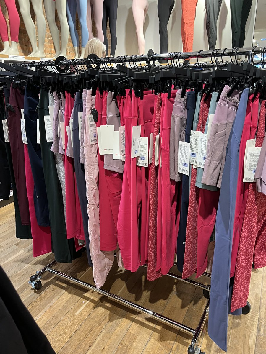 $LULU yes there is newness in store and Color. However it hit clearance rack as fast as it arrived #firstclue of Q1 #retail #earnings #swretailadvisors