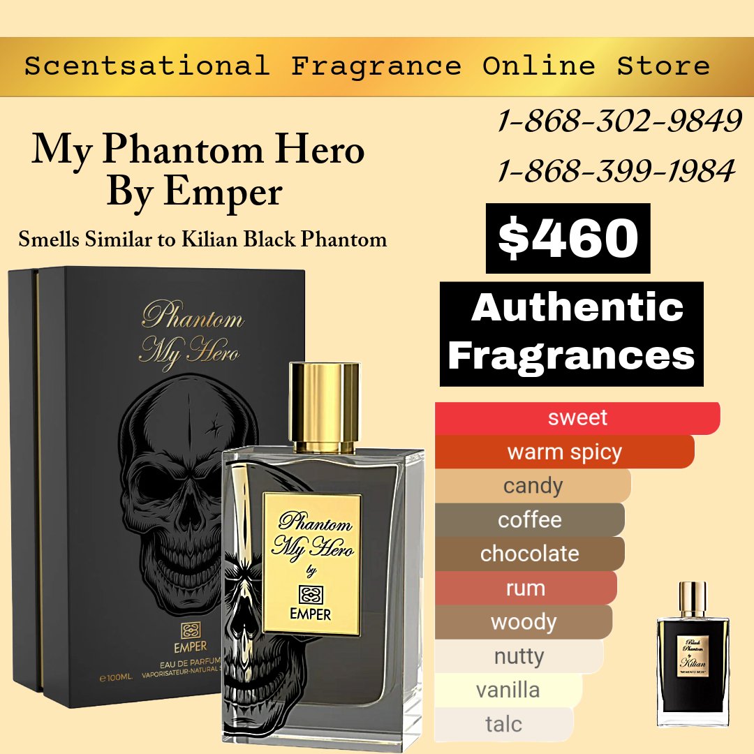 Sc3ntsational's tweet photo. My Phantom Hero by Emper. Inspired by Killian Black Phantom 
: 
Price - $460
WhatsApp: 1-868-302-9849

#fragrance #Perfume #Trinidad https://t.co/dF3jcjr0dN