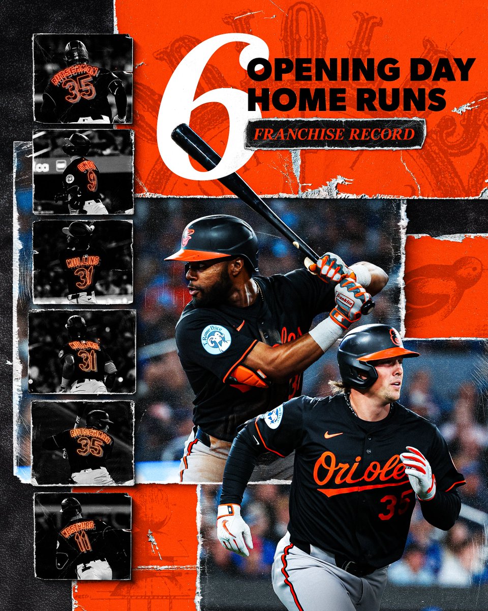 how am I supposed to tell my girl she’s the most beautiful thing in the world when I just watched the O’s set a franchise record with six home runs on Opening Day