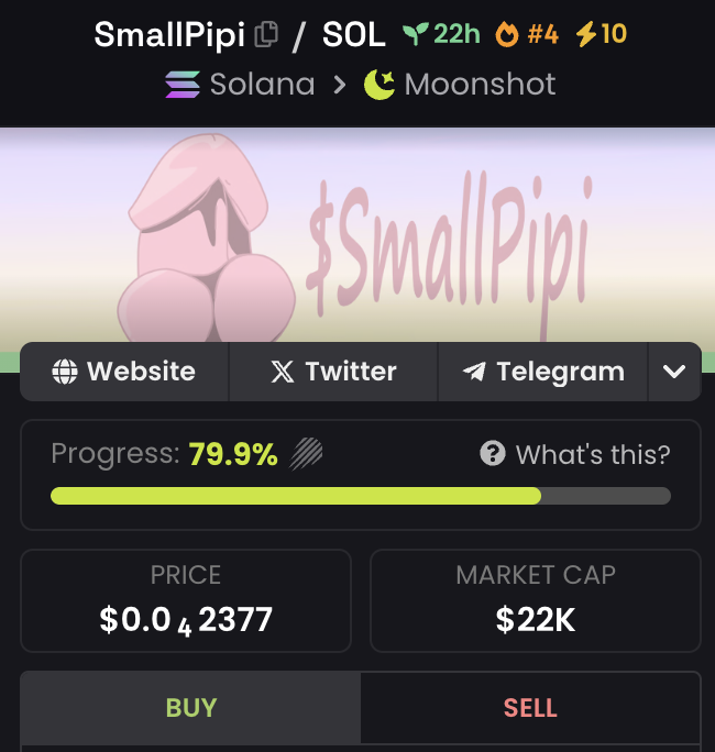 SmallPipi_sol's tweet photo. Everyone just check your pipi, because we are almost bonded! 

Small PIpi vibes! https://t.co/pQ01oQTWxS