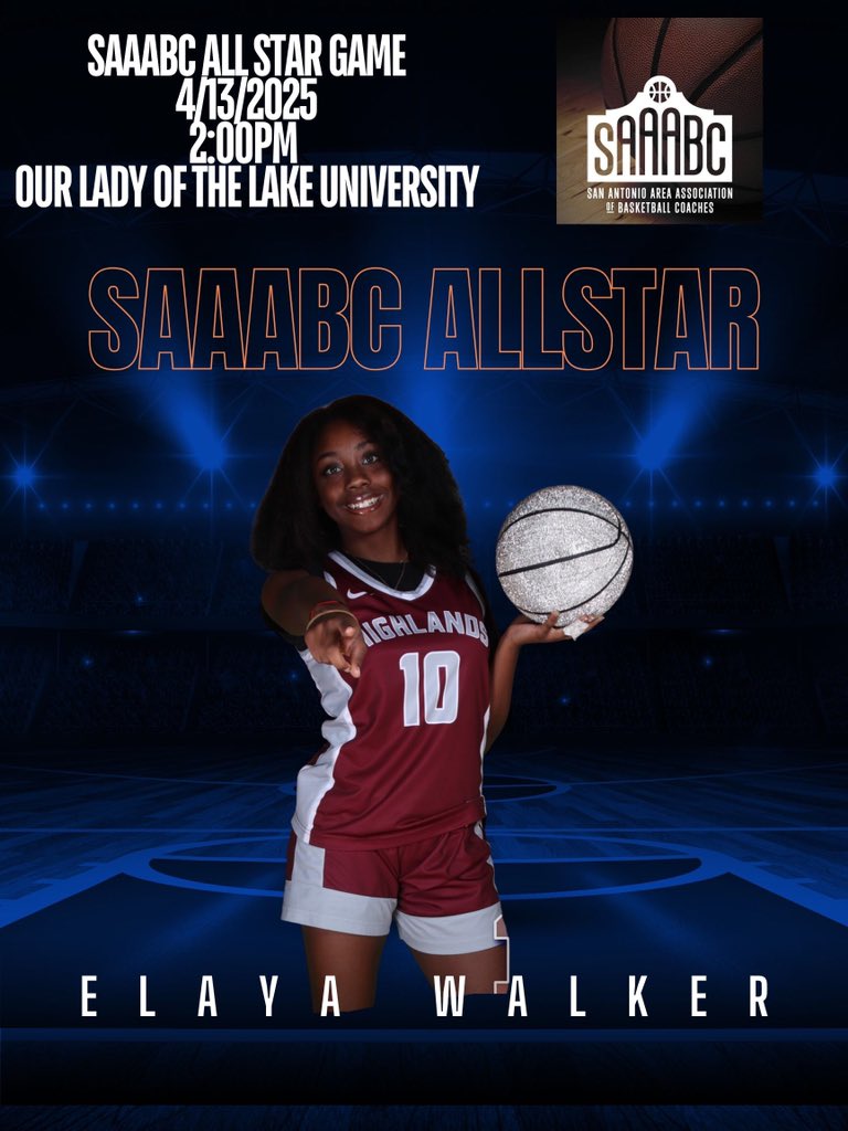 Congrats to our Lady Owl, Elaya Walker for being selected to the SAAABC ALL STAR GAME!!🦉🦉🏀🏀
