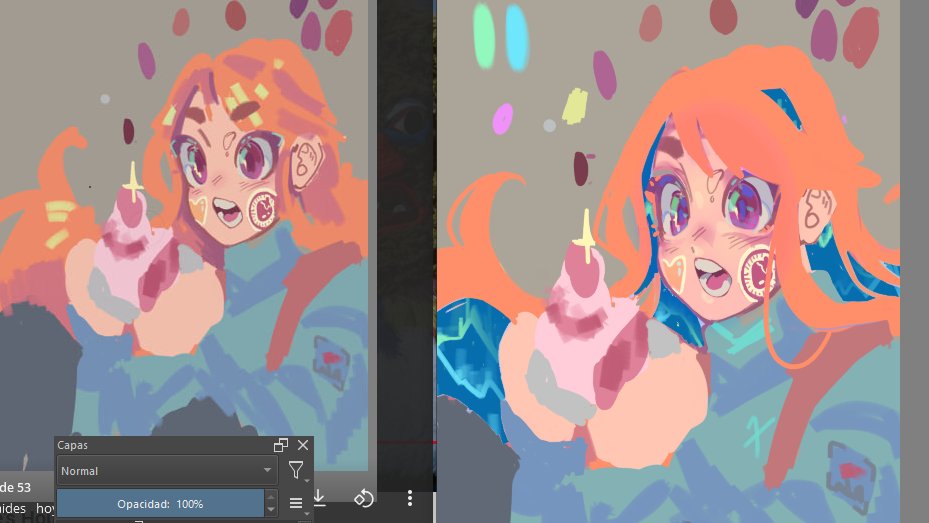 Thori_16's tweet photo. dibujito en proceso :3, ya mejore lo que era la cara pero aun me falta mucho QnQ pero bueno con fe lo termino para el sabado @celeste_game #celeste #digitalart #colorful https://t.co/Ic3yEHsRix