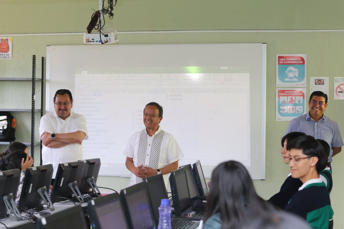 somoscecytem's tweet photo. 📚 En gira de trabajo, el Subsecretario de Educación Media Superior  y nuestro Director General, visitaron los planteles Ixtapan de la Sal, Coatepec Harinas y el COBAEM 53.

🎯 ¡Seguimos trabajando para ser la mejor opción de Educación Media Superior! https://t.co/DcClQQpsGB