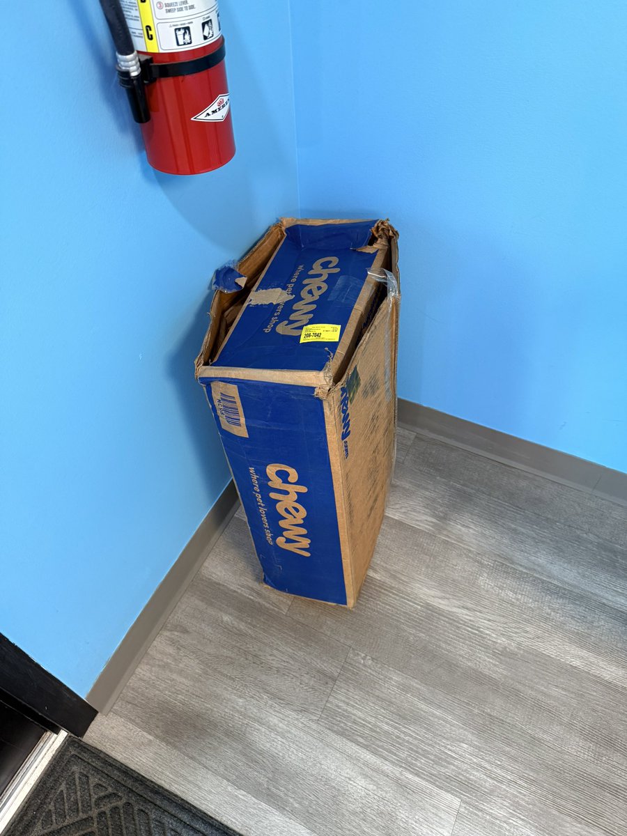 I guess this is what happens when tracking says it should have been here Monday, but shows up on Thursday. Me and the dogs thank you <a href="/FedEx/">FedEx</a>