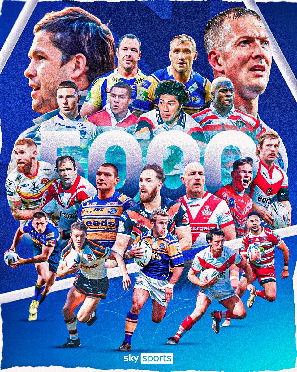 The 5000th game of the Super League 🤩

Watch Warrington Wolves take on Leeds Rhinos from 7:30pm LIVE on Sky Sports Action 📺