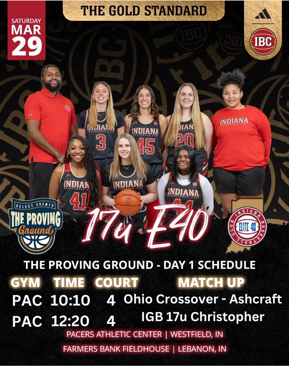 Indiana Basketball Club 17U E40 (@ibc17ue40) on Twitter photo Here is our schedule for this weekend! Come watch us! <a href="/haleyann64/">Haley Blackburn</a> <a href="/karri_gammon911/">Karri Gammon</a> <a href="/CarlyHolmes2027/">Carly Holmes</a> <a href="/yo_amara/">Amara Stroman</a> <a href="/tweyer00/">Taylor Weyer</a> <a href="/avery_losh/">Avery Losh</a> <a href="/IBCWBB/">Indiana Basketball Club</a> <a href="/KHS_LadyKats/">Kokomo LadyKats Basketball</a> <a href="/HSEGirlsBball/">HSE Girls Basketball</a> <a href="/BUPilotsWBB/">Bethel Pilots Women's Basketball</a> <a href="/FCGrizWBB/">Franklin College WBB</a> <a href="/TaylorU_WBB/">Taylor Women’s Basketball</a> <a href="/IUPUILadyJags/">IUPUI Lady Jags</a> Here is our schedule for this weekend! Come watch us! <a href="/haleyann64/">Haley Blackburn</a> <a href="/karri_gammon911/">Karri Gammon</a> <a href="/CarlyHolmes2027/">Carly Holmes</a> <a href="/yo_amara/">Amara Stroman</a> <a href="/tweyer00/">Taylor Weyer</a> <a href="/avery_losh/">Avery Losh</a> <a href="/IBCWBB/">Indiana Basketball Club</a> <a href="/KHS_LadyKats/">Kokomo LadyKats Basketball</a> <a href="/HSEGirlsBball/">HSE Girls Basketball</a> <a href="/BUPilotsWBB/">Bethel Pilots Women's Basketball</a> <a href="/FCGrizWBB/">Franklin College WBB</a> <a href="/TaylorU_WBB/">Taylor Women’s Basketball</a> <a href="/IUPUILadyJags/">IUPUI Lady Jags</a>