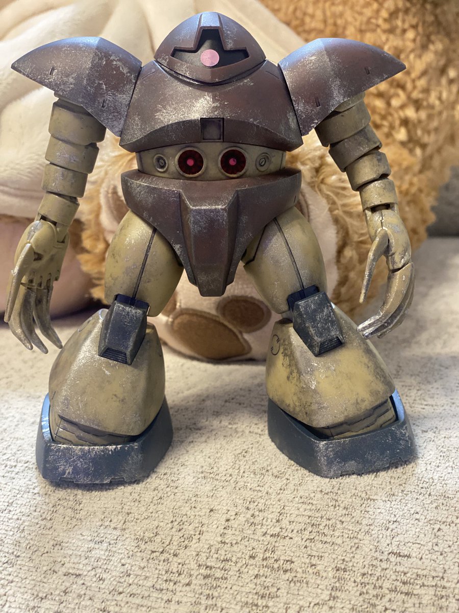 zi35680395's tweet photo. ウェザリング加工してみたよ、ゴックで🥺 https://t.co/NZG5aGUhTi
