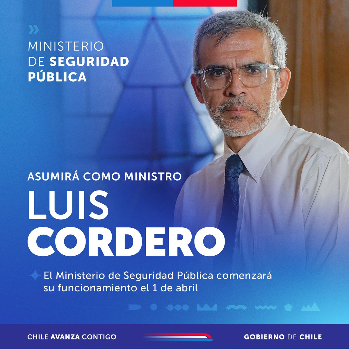 🚨 ¡Lo logramos! El Ministerio de Seguridad Pública es una realidad e iniciará su funcionamiento el 1 de abril, como lo señaló el Presidente de la República, Gabriel Boric Font. Bajo el mando de Luis Cordero Vega, su misión será fortalecer la seguridad del país y cuidar de los