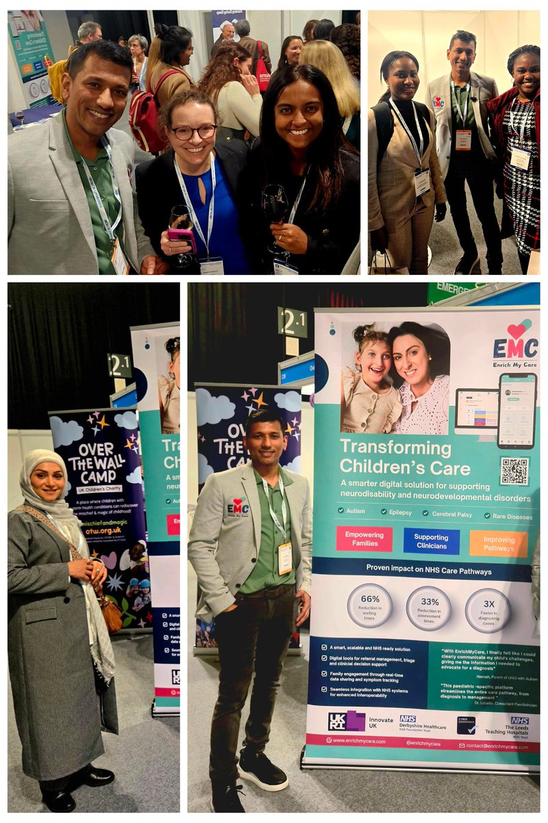 We had a fantastic time exhibiting at our first #RCPCH25 Expo!🌍
The theme "Future Child Health: innovate, integrate and inspire" aligns perfectly with our mission at EnrichMyCare.
#ChildHealth #DigitalHealth #EnrichMyCare #NHS #Neurodiversity #ClinicalEntrepreneur <a href="/SaranMuthiah/">Saran Muthiah</a>