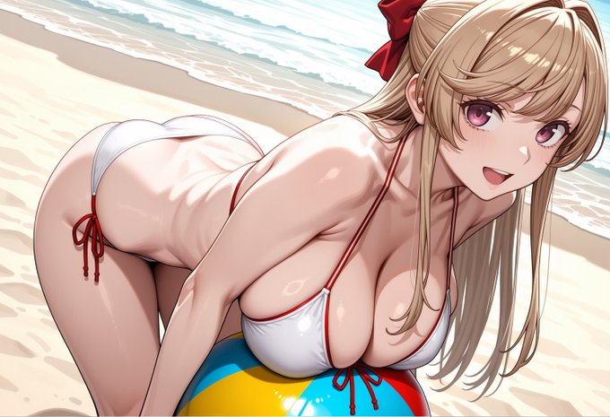 妹とビーチで遊ぶ
妹「お兄ちゃん、これでバレーしよ?」
僕「デカい!(ボールが)」 