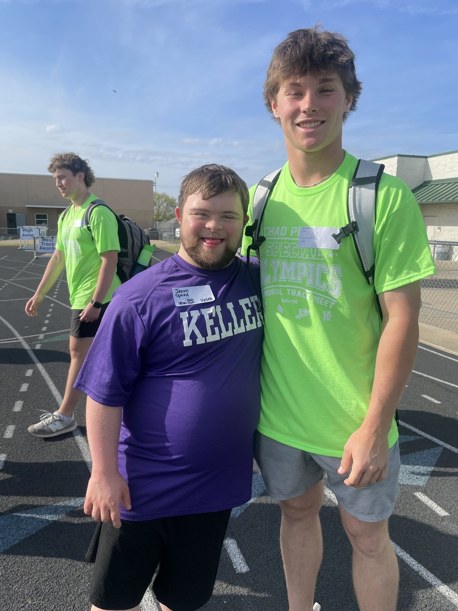 KellerSped's tweet photo. This event was powered by Freeman Buick Gmc!
Our Special Olympic coaches organized and executed the Chad Powell Special Olympics track meet for our students and neighboring districts. 
💚💙 
#specialolympics #CelebrateKISD #MeaningfulConnections #servesupportrepeat https://t.co/fgpmPwRREC