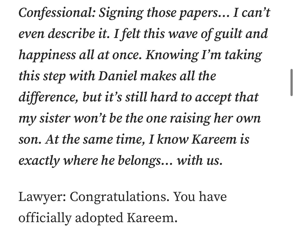 CassiePCarlisle's tweet photo. @MissAnyaHart @itgirlkimora It was so touching to see @vanessblakechi and her husband sign the papers and officially adopt Kareem.  Congratulations! #BallerWivesChi https://t.co/RhQXq9Sd1T