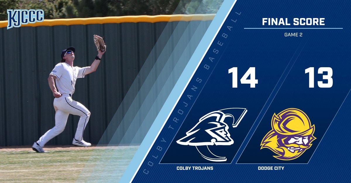 BSB: Final
On Thursday, Colby picked up two road wins at Dodge City 14-10 and 14-13. The Trojans are on a 10-game winning streak as they improved to 20-10 overall and 8-2 in the KJCCC. #BleedBlue #FightOn #RollJans