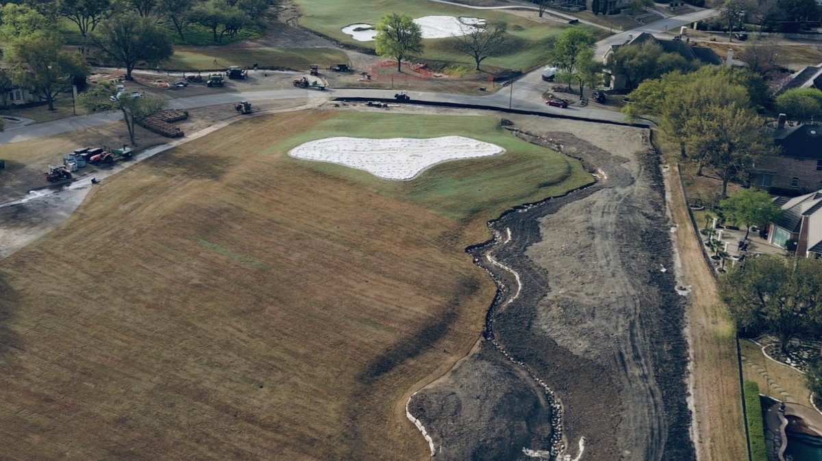 Andy Staples (@buildsmartrgolf) on Twitter photo Mira Vista! Some good pics of the progress of the front 9 (greens are covered waiting for warmer planting temps) Great work by <a href="/LaBarGolf/">LABAR GOLF</a> Team. Guys are killing it!
<a href="/MKAIrrigation/">Michael J Kuhn Jr</a> <a href="/RainBirdCorp/">RainBirdCorp</a> <a href="/BunkerSolution/">Bunker Solution</a> Mira Vista! Some good pics of the progress of the front 9 (greens are covered waiting for warmer planting temps) Great work by <a href="/LaBarGolf/">LABAR GOLF</a> Team. Guys are killing it!
<a href="/MKAIrrigation/">Michael J Kuhn Jr</a> <a href="/RainBirdCorp/">RainBirdCorp</a> <a href="/BunkerSolution/">Bunker Solution</a>
