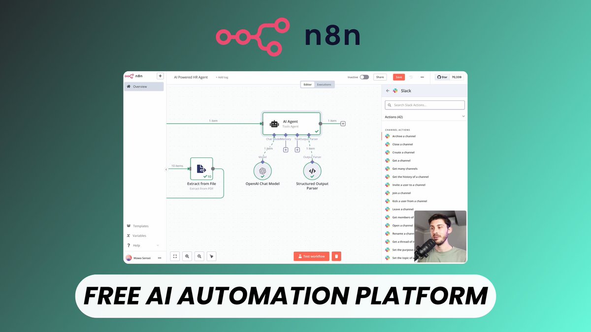 elest_io's tweet image. 🚀 Want to automate HR tasks effortlessly?
Discover our step-by-step tutorial to build an AI-powered HR agent using n8n!
🔗 youtu.be/1wPN_0PcQa4