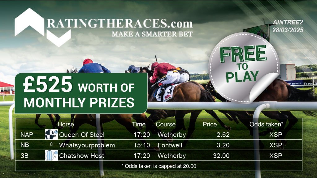 Frank Connell (@9d3272069c9d4fa) on Twitter photo My #RTRNaps are:
Queen Of Steel @ 17:20
Whatsyourproblem @ 15:10
Chatshow Host @ 17:20
Sponsored by <a href="/RatingTheRaces/">RatingTheRaces</a> - Enter for FREE here: bit.ly/NapCompFreeEnt… My #RTRNaps are:
Queen Of Steel @ 17:20
Whatsyourproblem @ 15:10
Chatshow Host @ 17:20
Sponsored by <a href="/RatingTheRaces/">RatingTheRaces</a> - Enter for FREE here: bit.ly/NapCompFreeEnt…