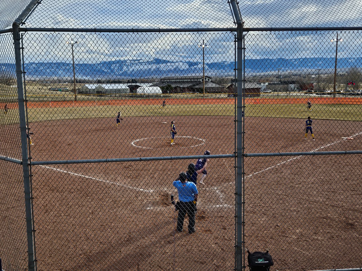For the first time in my 23 year career, I'm covering a softball game. Can't complain about the view.