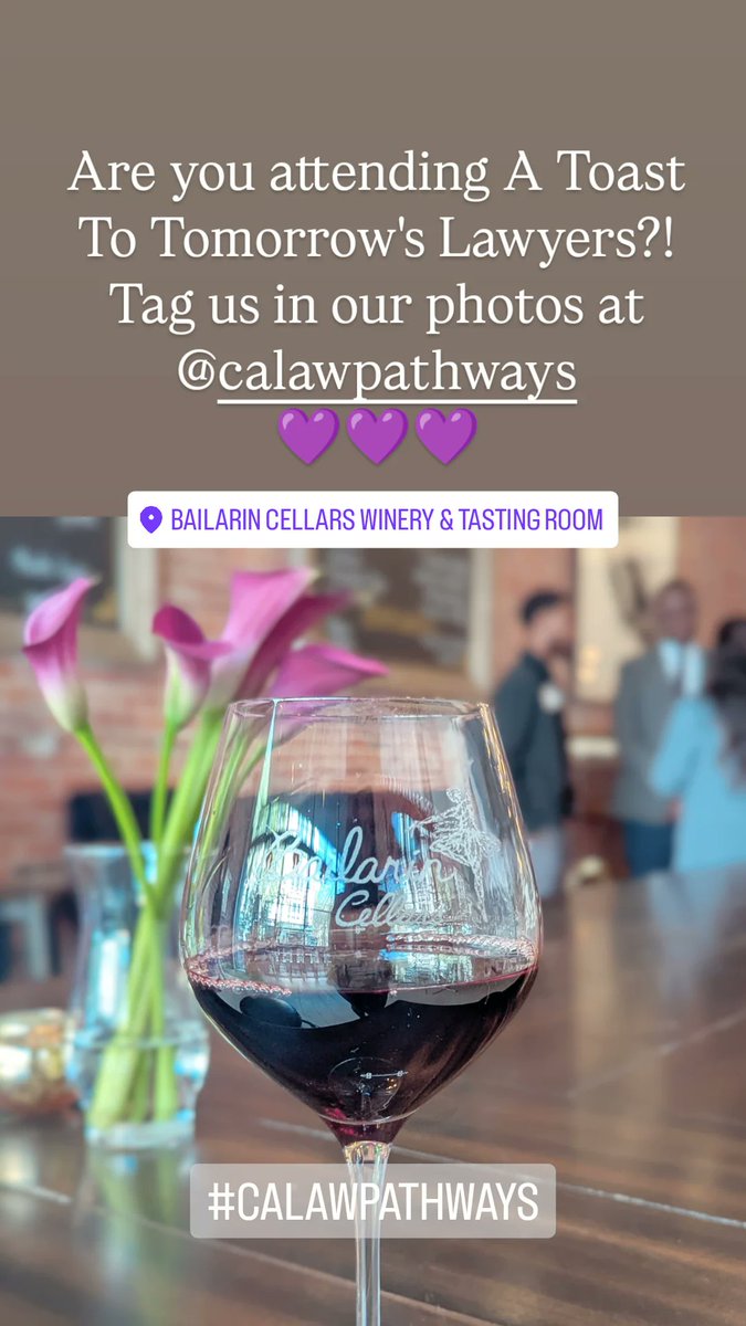 California LAW Pathways (@calawpathways) on Twitter photo Attending A Toast to Tomorrow's Lawyers? Tag us in your photos at <a href="/CaLAWpathways/">California LAW Pathways</a>! 📸💜 Attending A Toast to Tomorrow's Lawyers? Tag us in your photos at <a href="/CaLAWpathways/">California LAW Pathways</a>! 📸💜