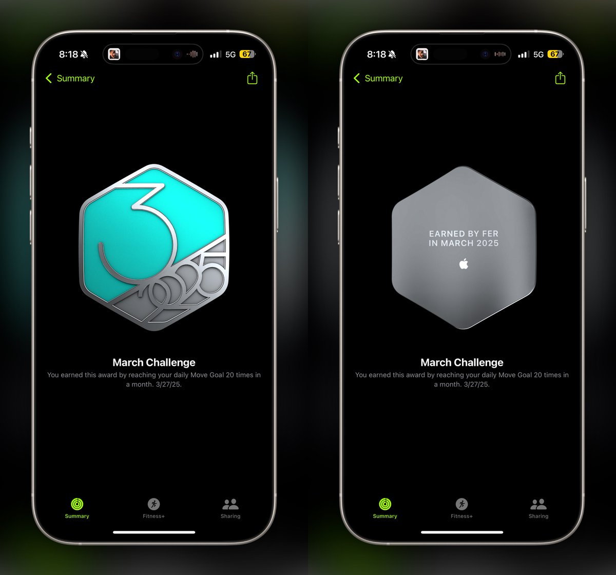 fer_schez's tweet image. 🫡 @Raov3 #AppleWatch ⌚ #MonthlyChallenge 🏅 March ✅