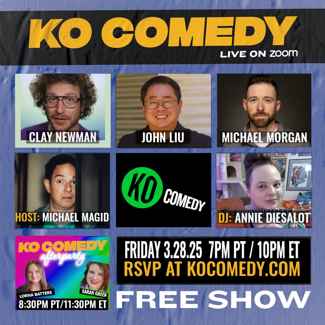 Interweb! B4 all posts become time sensitive so no more sensitive information is given away 2 reporters; screen shot that <a href="/kocomedy/">KO Comedy</a> is happening Fri 3/28 7pm PST/10pm EST 

I'll be there deleting group text threads. There will also be comedy. 

FREE Link!  kocomedy.com